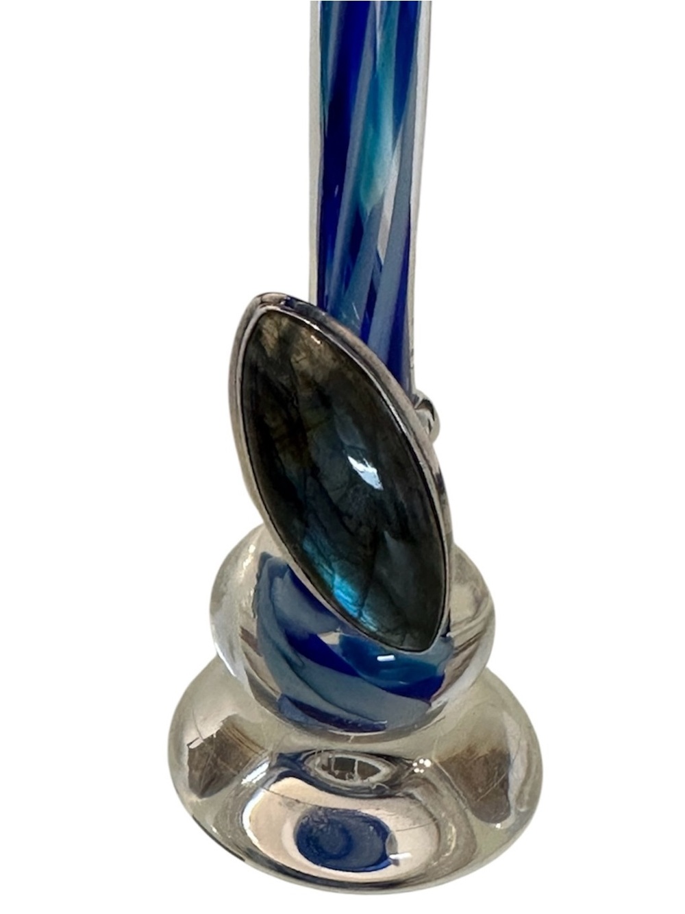 Labradorite .925 Silver Ring | Size 8.5